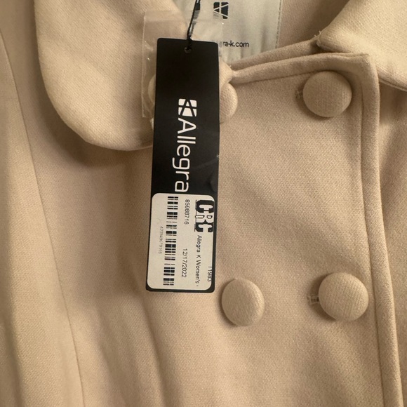 Allegra Cream Double-Breasted Waistcoat size Large - Picture 5 of 6